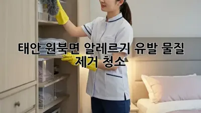 태안 원북면 알레르기 유발 물질 제거 청소